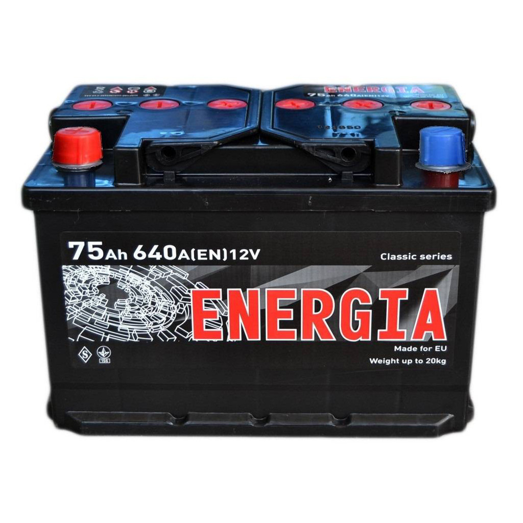 Акумулятор автомобільний ENERGIA 75Аh (000022389) - зображення 1