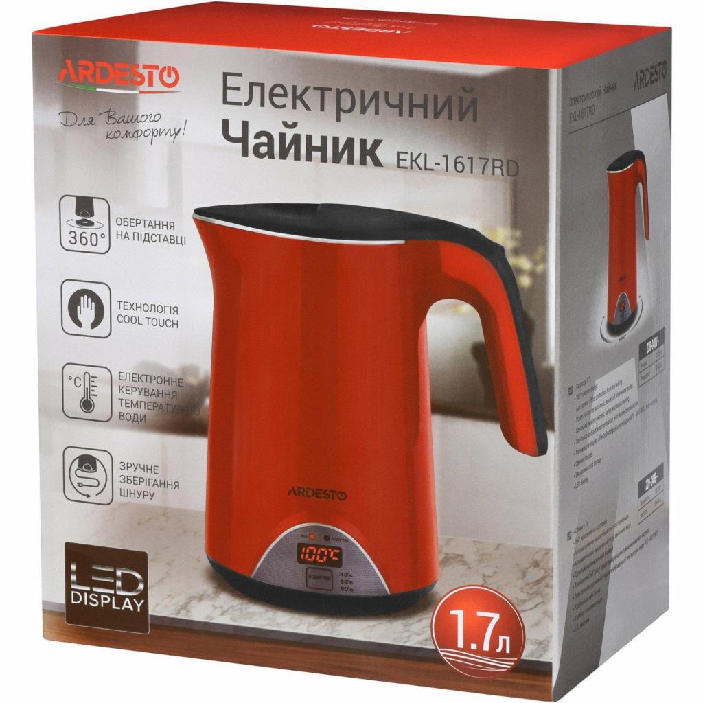 Електрочайник Ardesto EKL-1617RD - зображення 8