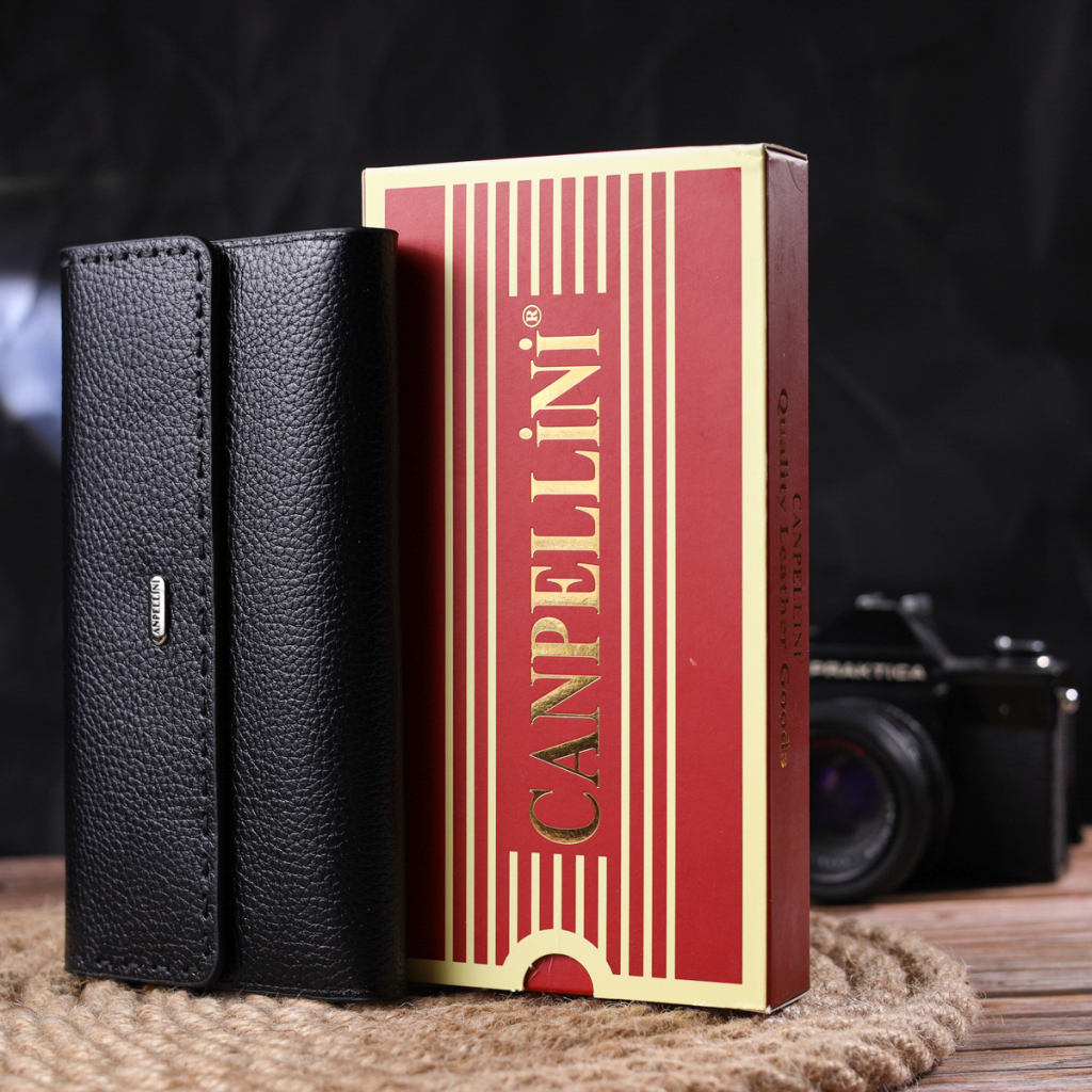 Гаманець Canpellini З натуральної шкіри Чорний (21662) - зображення 10