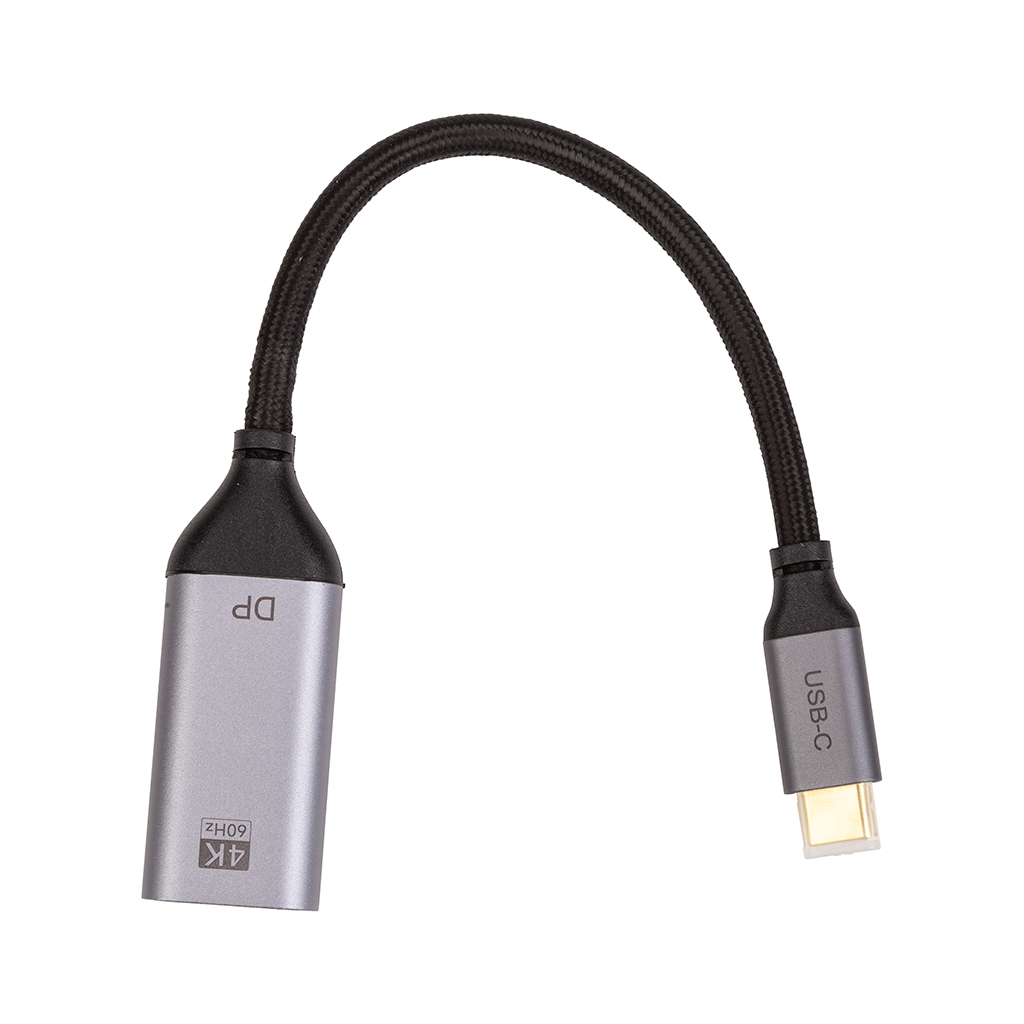 Перехідник USB-C M to DisplayPort F 4K60Hz Cabletime (CA913671) - зображення 1