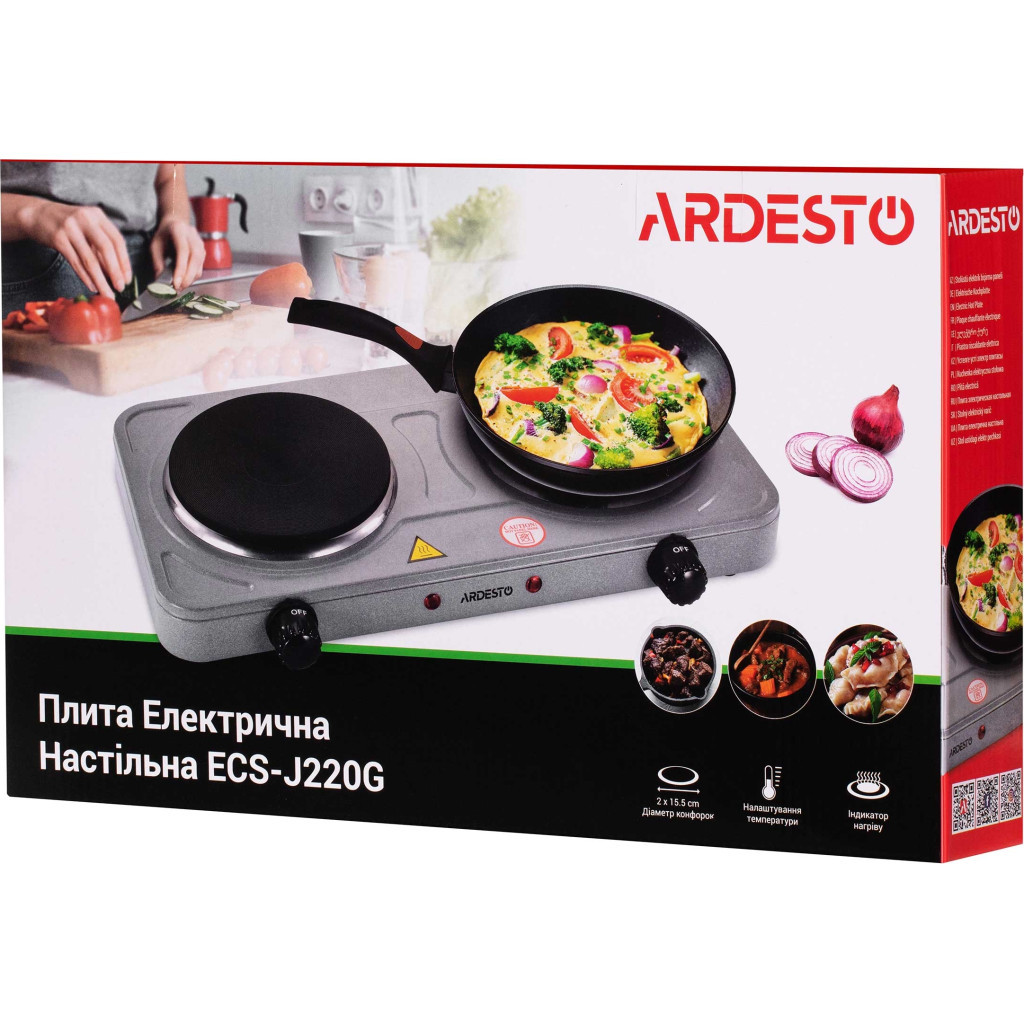 Настільна плита Ardesto ECS-J220G - изображение 5