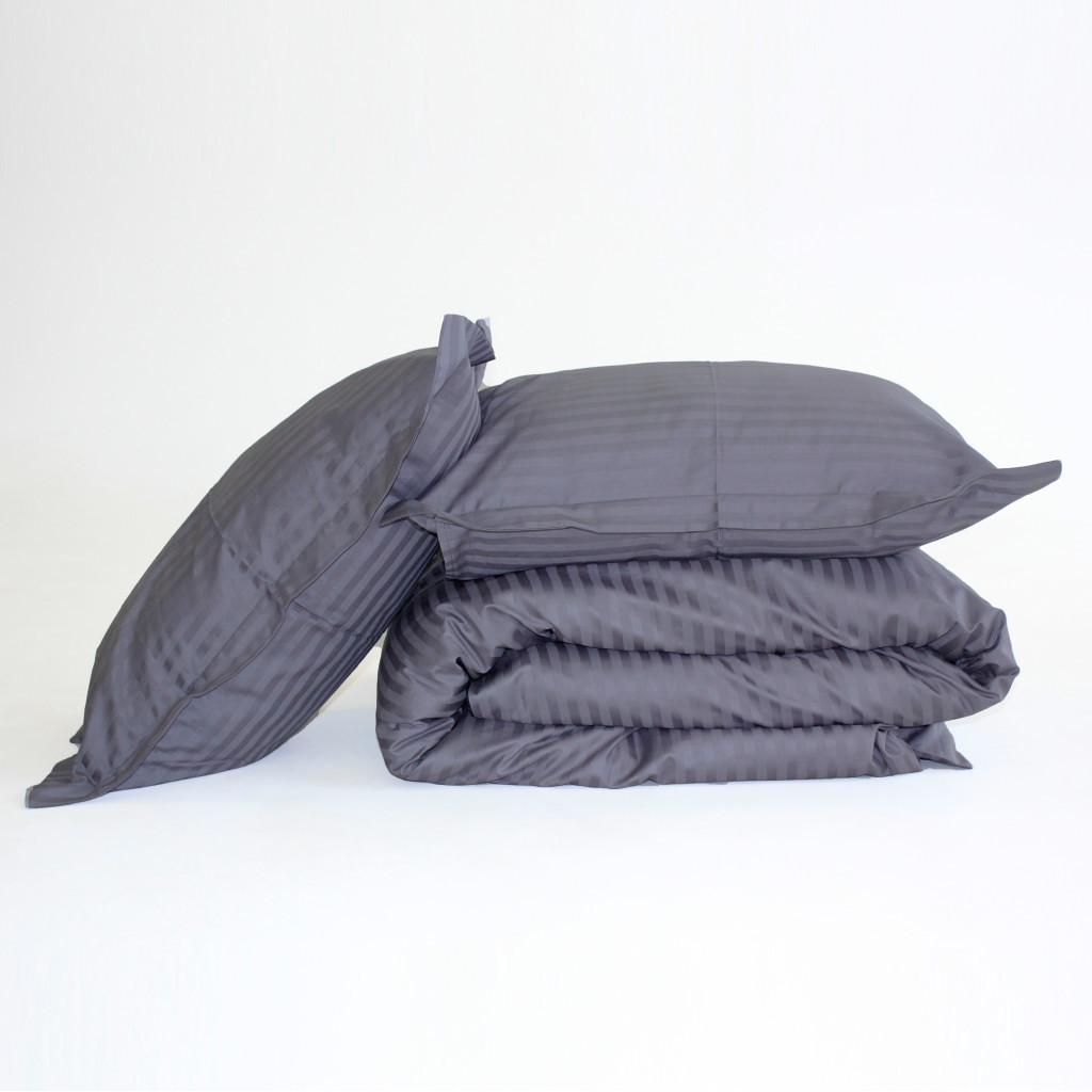 Постільна білизна MirSon Satin 30-0012DarkGray 160х220 Сімейний (2200005252017) - зображення 12