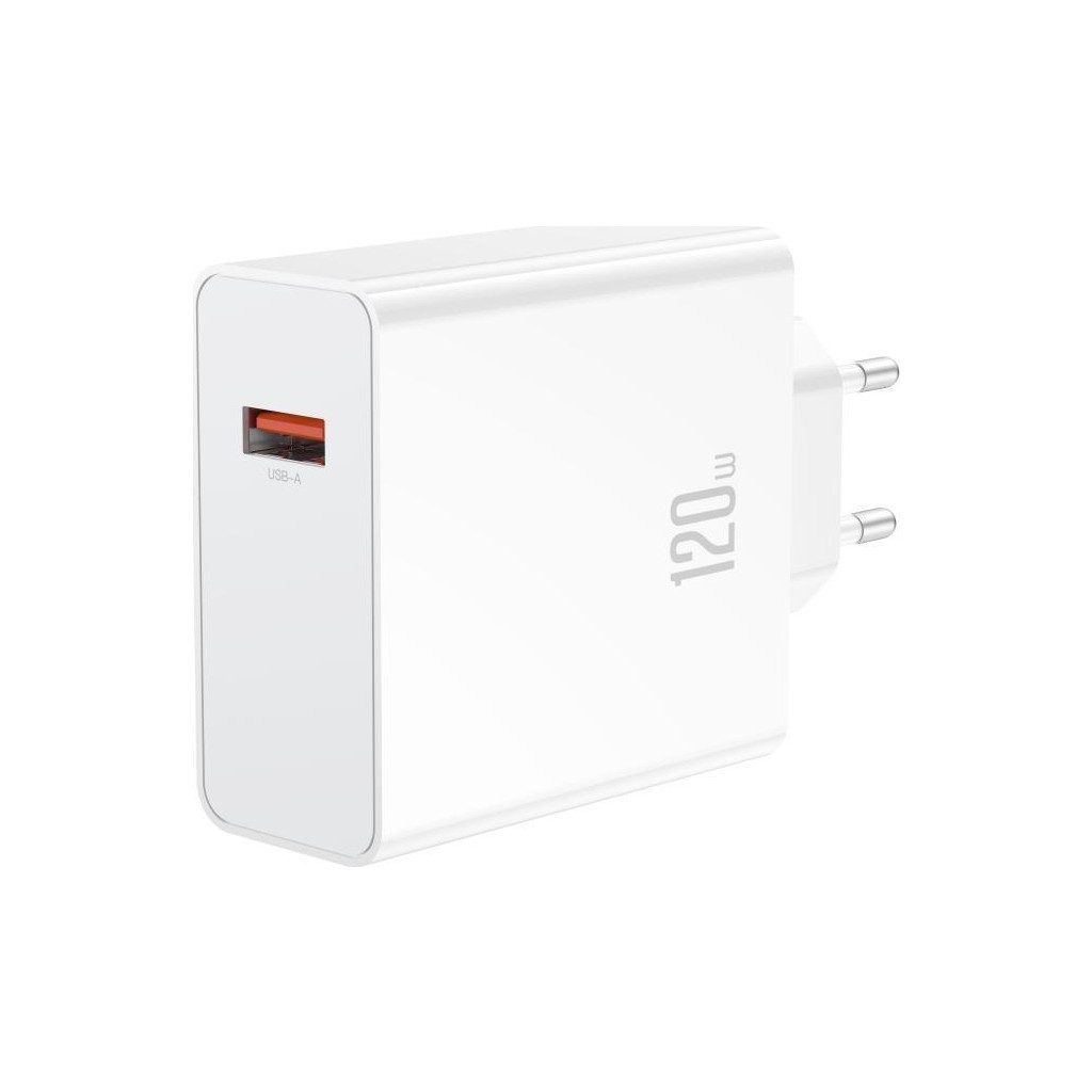 Зарядний пристрій XO L128 120W with cable Type-C white (XO-L128-WH) - зображення 3