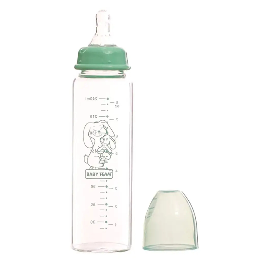 Пляшечка для годування Baby Team Скляна 250 мл (4824428012119) - зображення 2