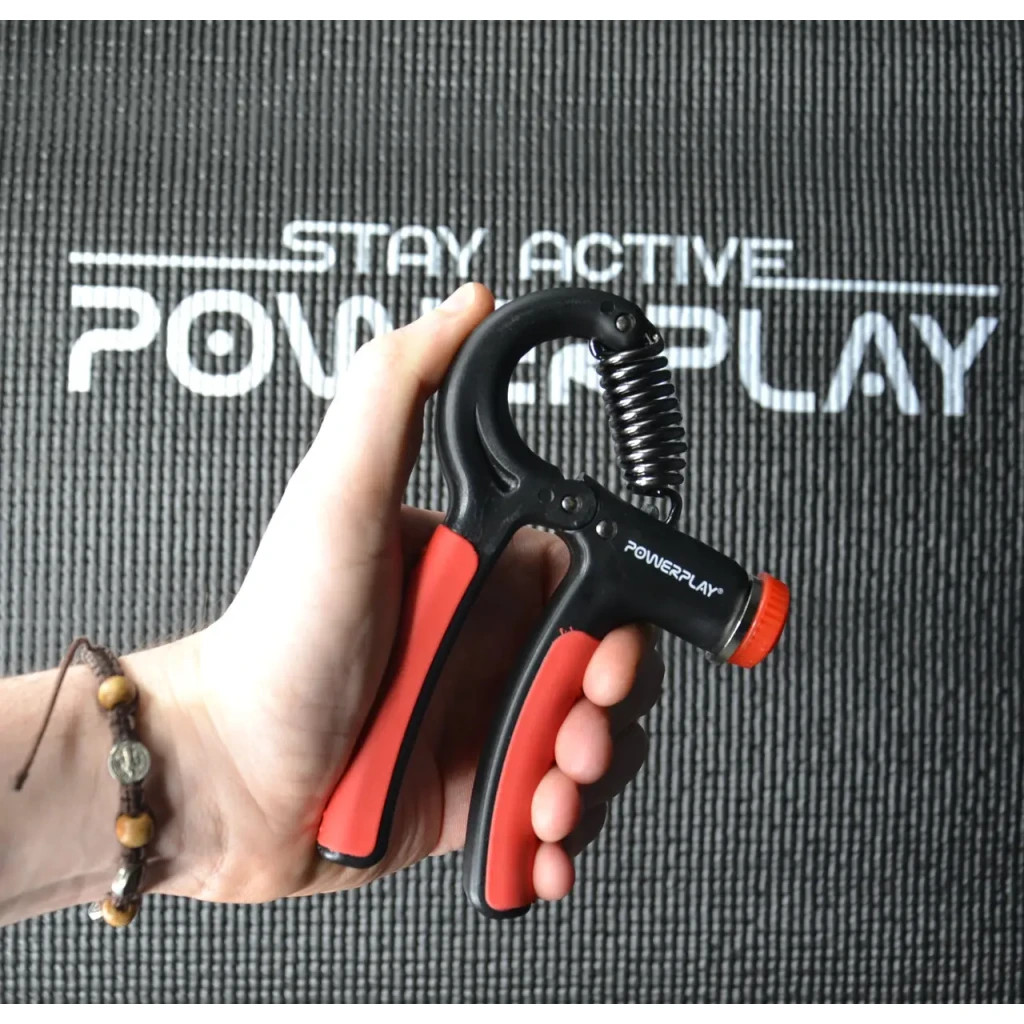 Еспандер PowerPlay кистьовий 10-40 кг Strength Grip Чорно-червоний (PP_4323_Bl/Red) - зображення 5