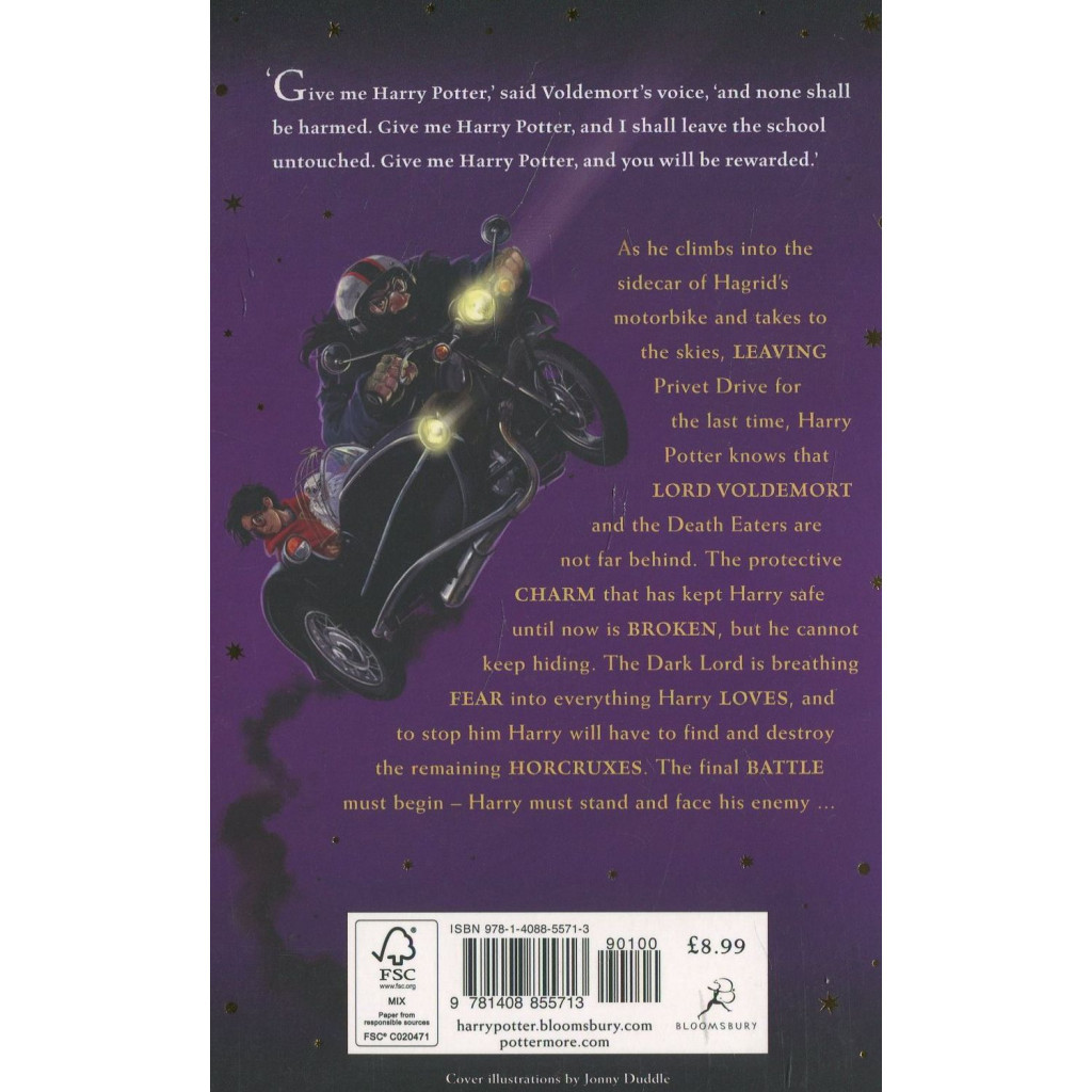 Книга Harry Potter and the Deathly Hallows - J.K. Rowling Bloomsbury (9781408855713) - зображення 2