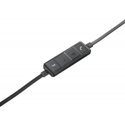Навушники Logitech H650e Dual USB Wired Headset (981-000519) - зображення 5