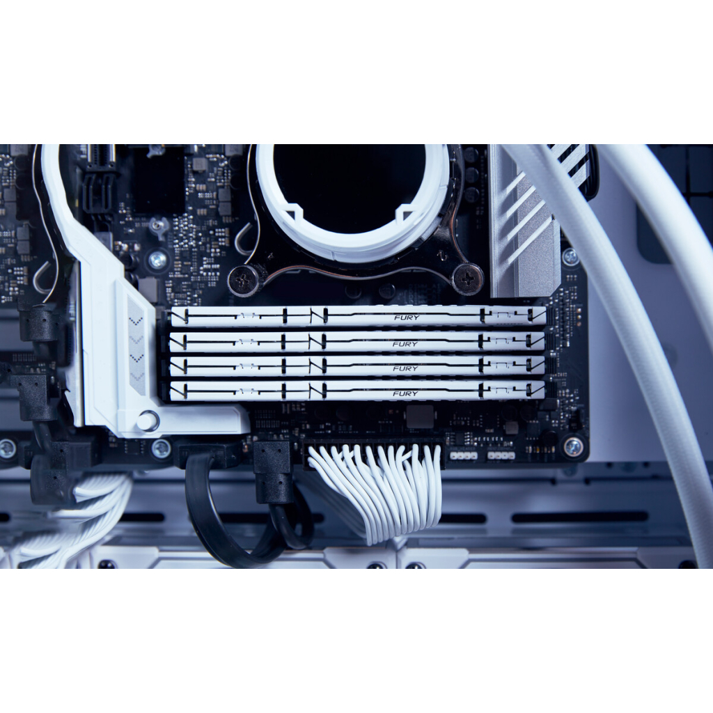 Модуль пам'яті для комп'ютера DDR5 16GB 5200 MHz Beast AM5 White Kingston Fury (ex.HyperX) (KF552C36BWE-16) - зображення 7