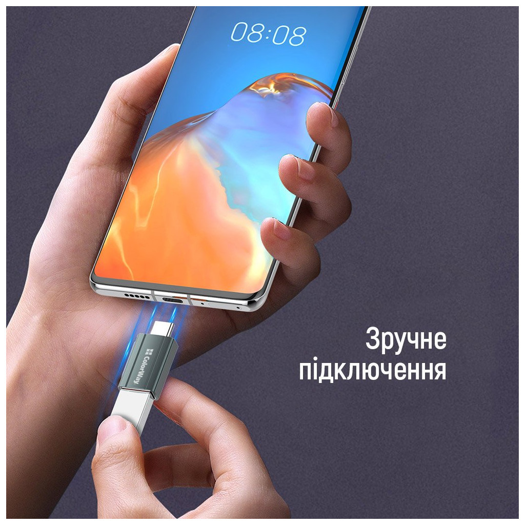 Перехідник USB-A toUSB-C ColorWay (CW-AD-AC) - изображение 8