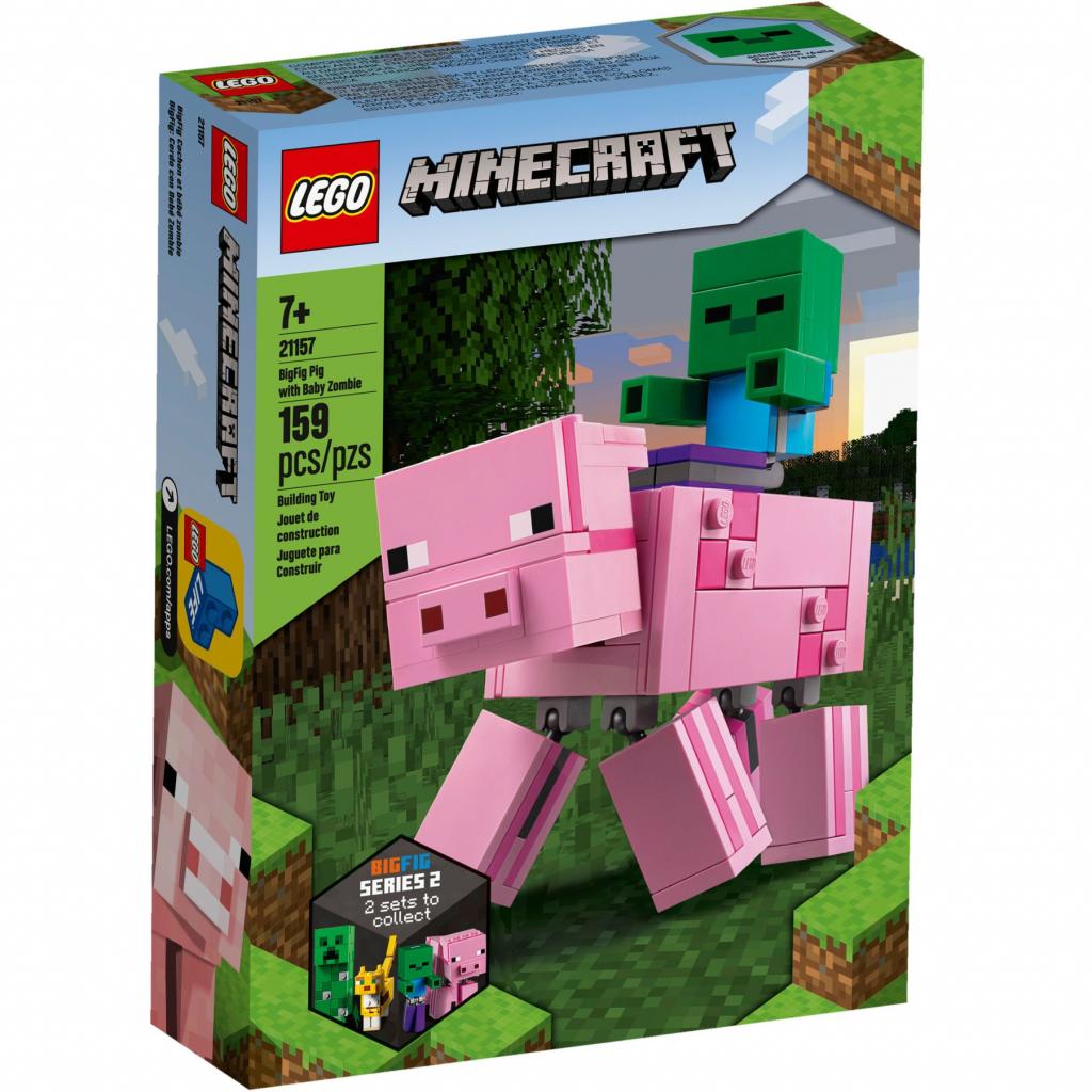Конструктор LEGO Minecraft Свиня і малюк-зомбі 159 деталей (21157) - зображення 1