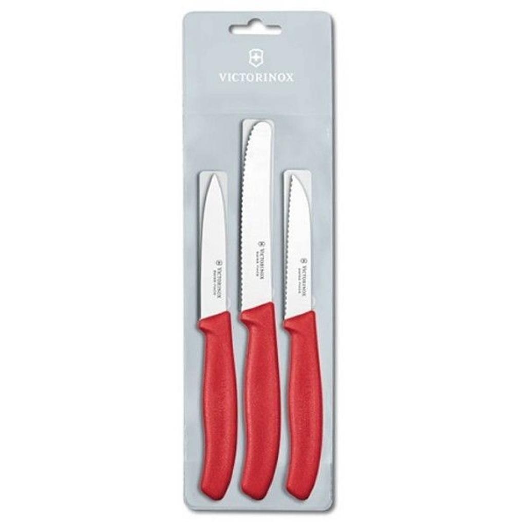 Набір ножів Victorinox SwissClassic из 3 предметов Красный (6.7111.3) - зображення 1