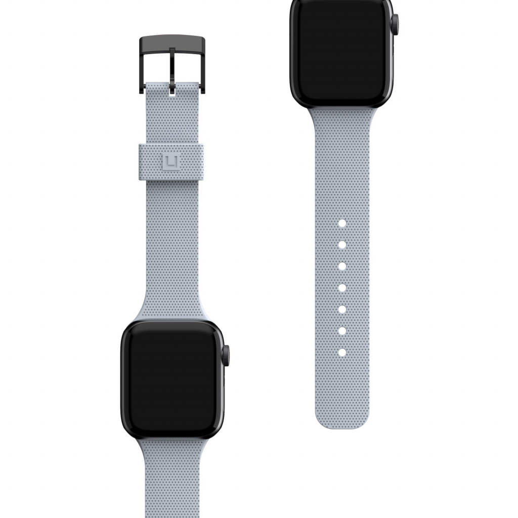 Ремінець до смарт-годинника UAG [U] для Apple Watch 44/42 Dot Silicone, Soft Blue (19249K315151) - зображення 1