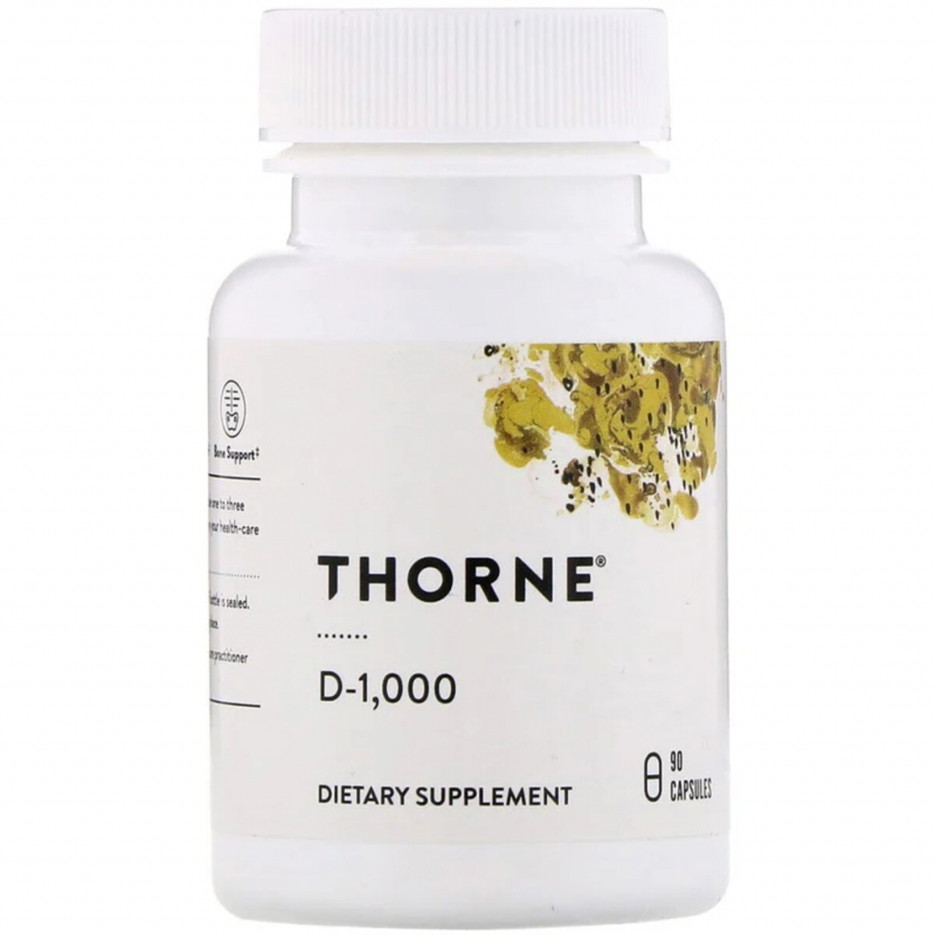 Вітамін Thorne Research Вітамін D3, 1000МЕ, 90 капсул (THR-12801) - зображення 1