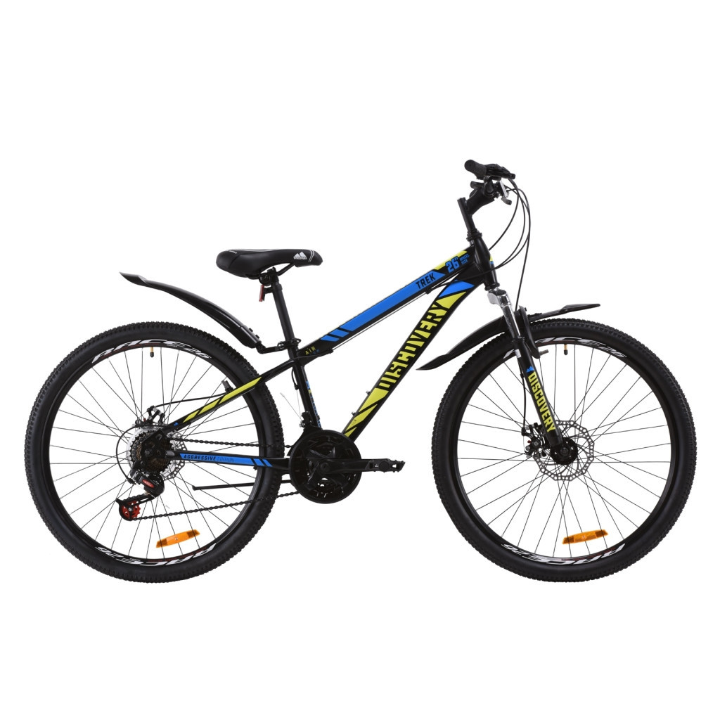 Велосипед Discovery 26" TREK AM DD рама-13" St 2020 чорно-зелений з синім (OPS-DIS-26-269) - зображення 1