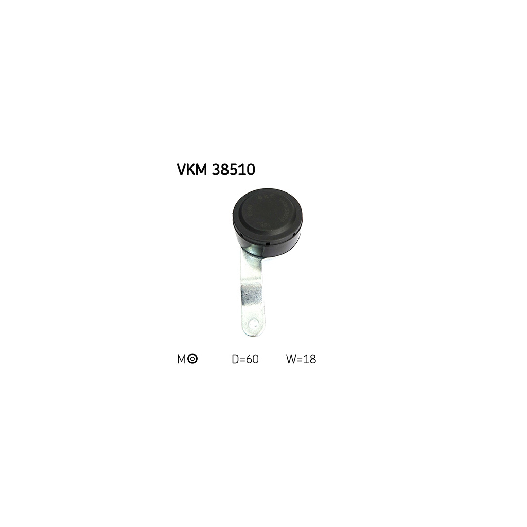 Натягувач ременя з роликом SKF VKM 38510 - зображення 3
