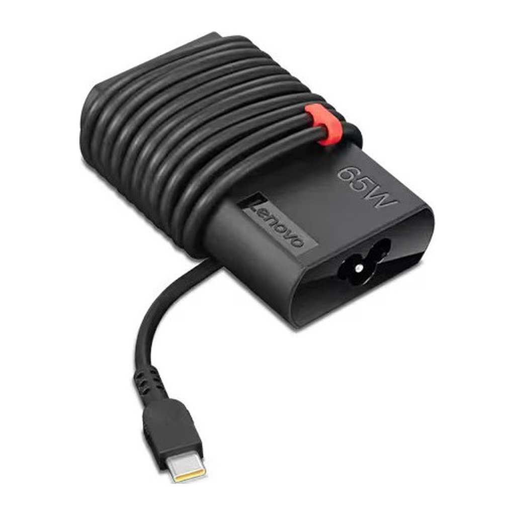Блок живлення до ноутбуку Lenovo 65W Slim AC (USB-C) (GX20Z46255) - зображення 1
