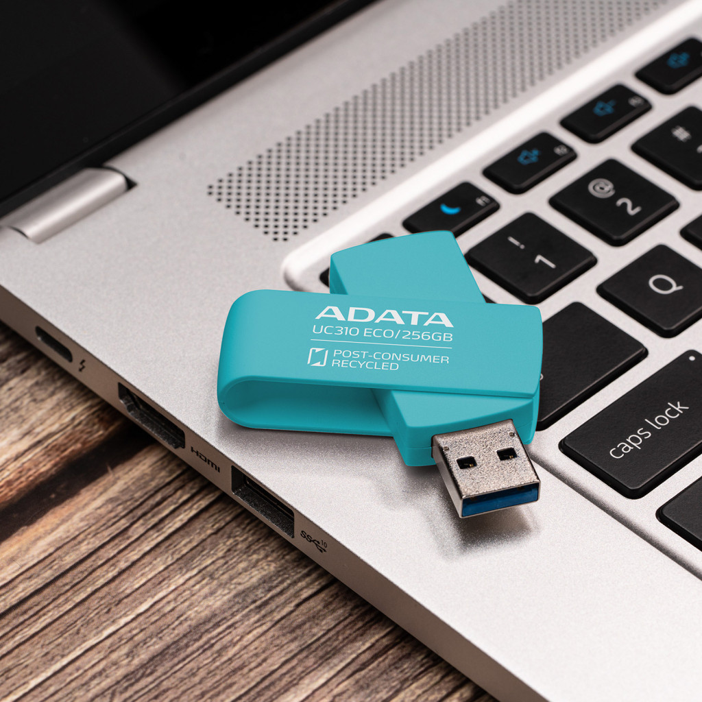 USB флеш накопичувач ADATA 32GB UC310 Eco Green USB 3.2 (UC310E-32G-RGN) - зображення 10