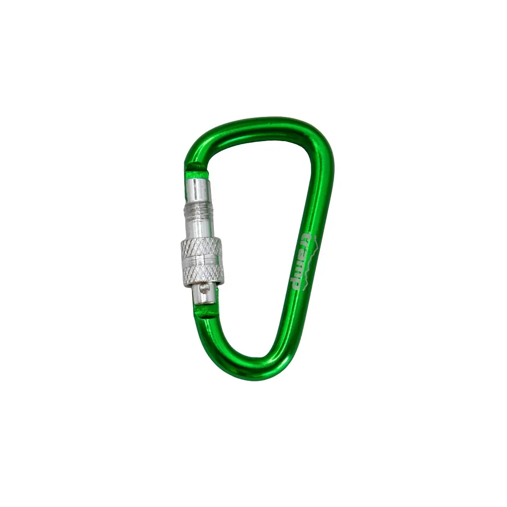 Карабін туристичний Tramp Набір 10 шт з муфтою 7 cм Green (UTRA-302-green) - зображення 2