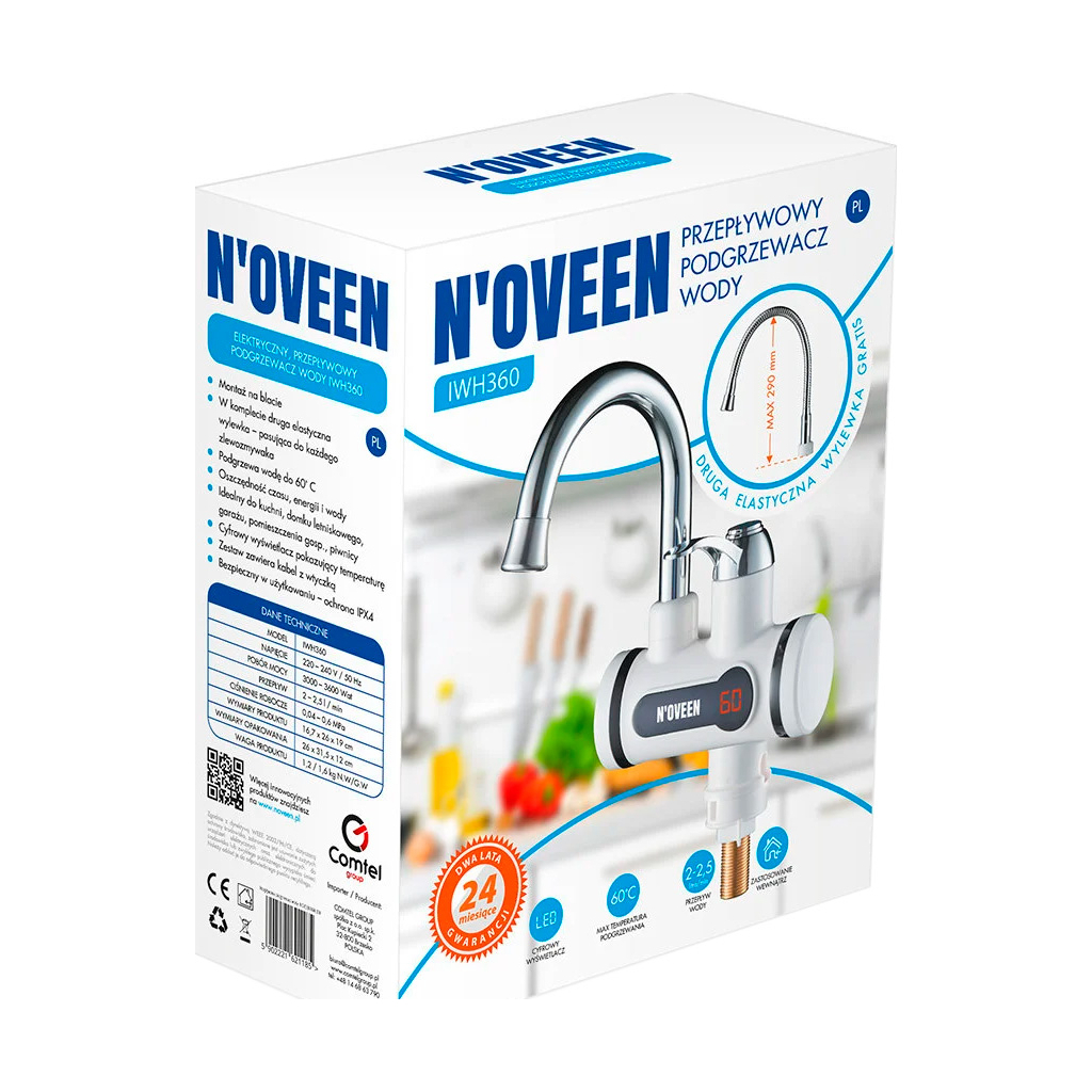 Проточний водонагрівач N'oveen IWH360 - зображення 4