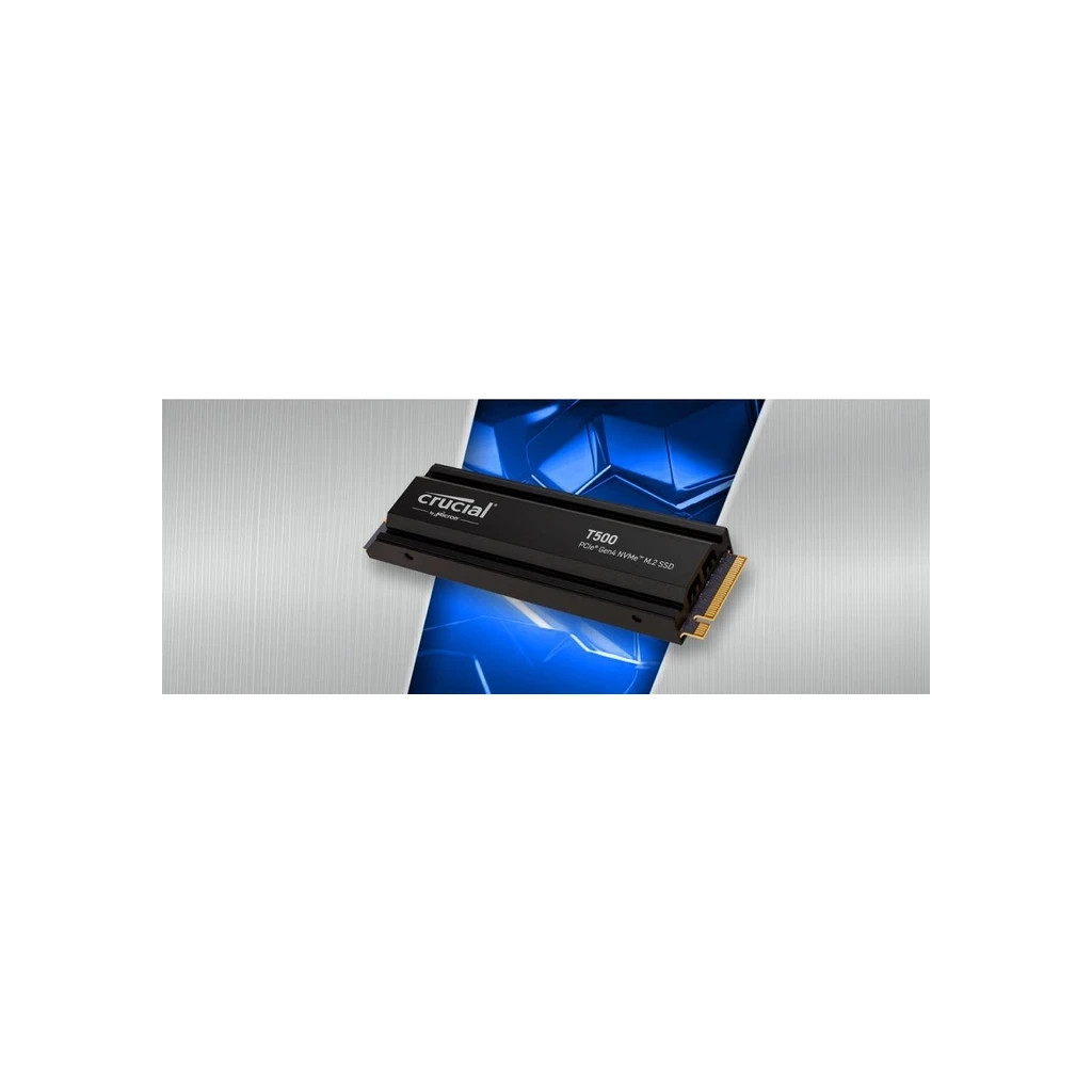Накопичувач SSD M.2 2280 1TB T500 heatsink Micron (CT1000T500SSD5) - зображення 3