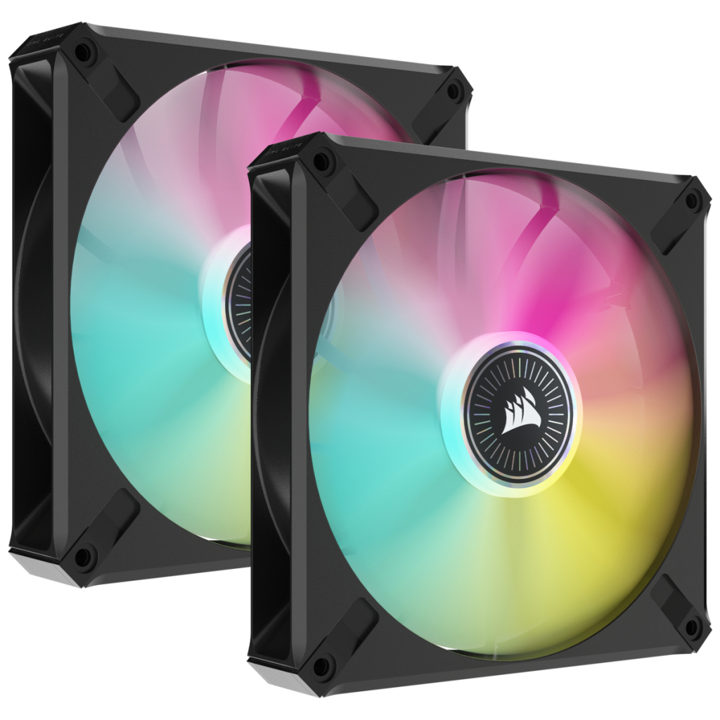 Кулер до корпусу Corsair iCUE ML140 RGB Elite Premium Dual Pack (CO-9050115-WW) - зображення 1