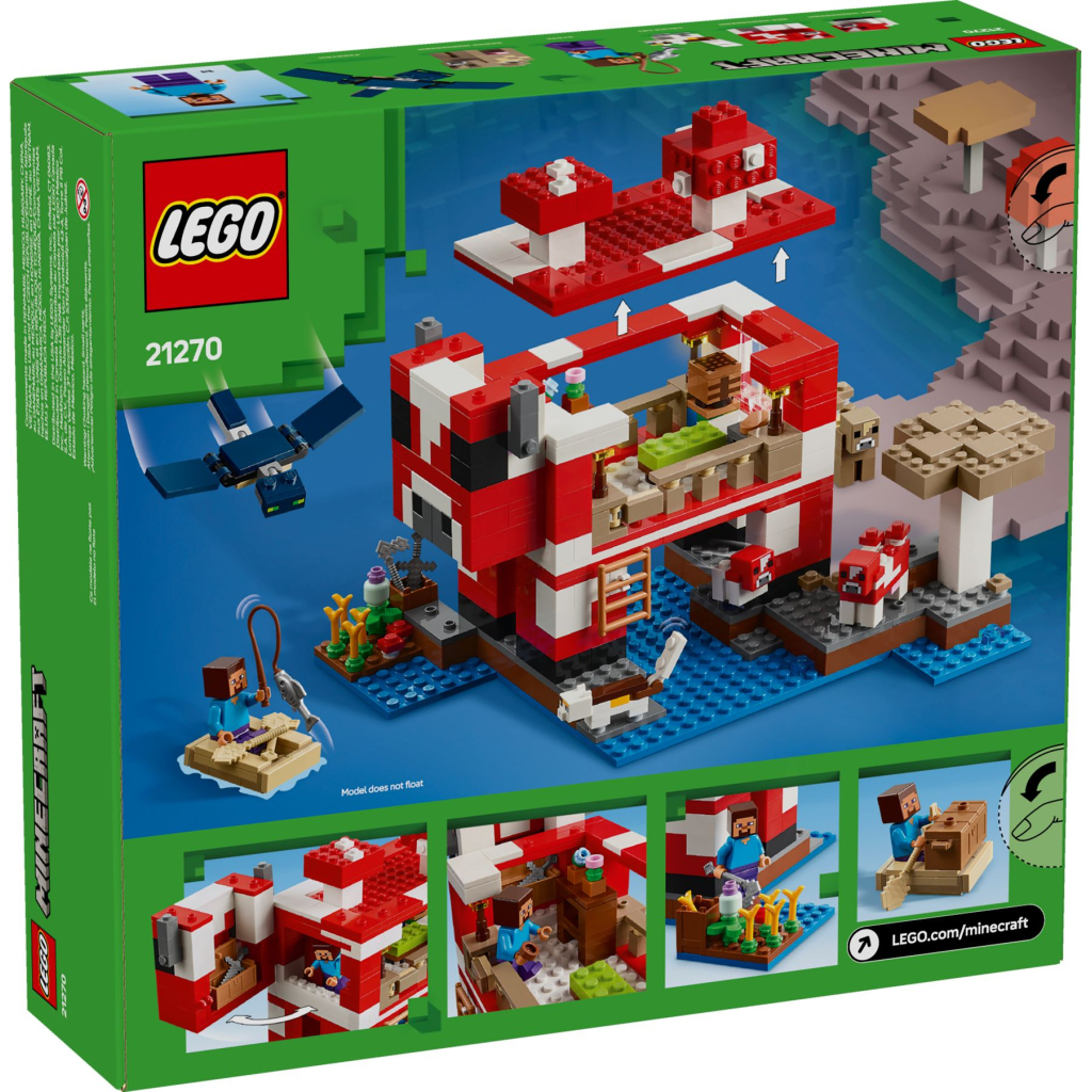 Конструктор LEGO Minecraft Грибний будинок (21270) - зображення 6