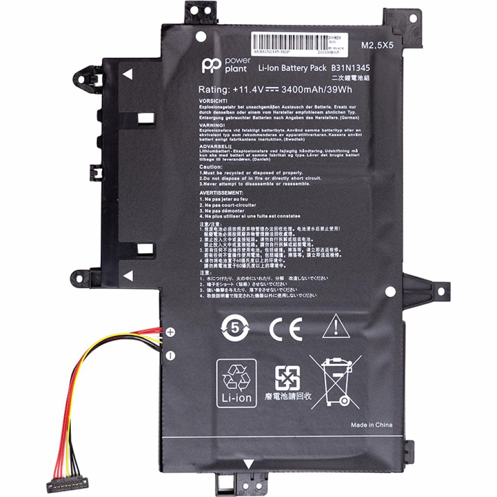 Акумулятор до ноутбука ASUS Transformer Book Flip TP500L (B31N1345) 11.4V 3400mAh PowerPlant (NB431373) - зображення 1