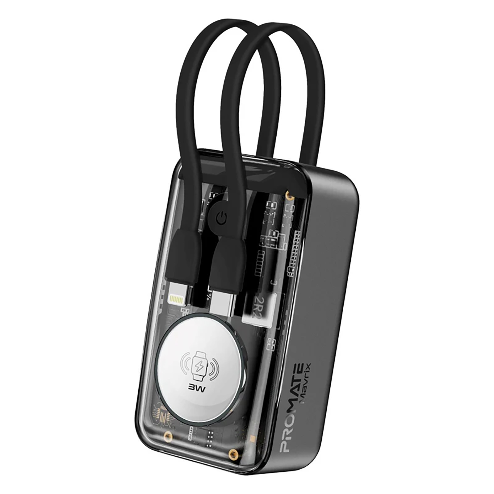 Універсальна мобільна батарея Promate Mavrix 10000mAh 35W Black - изображение 1