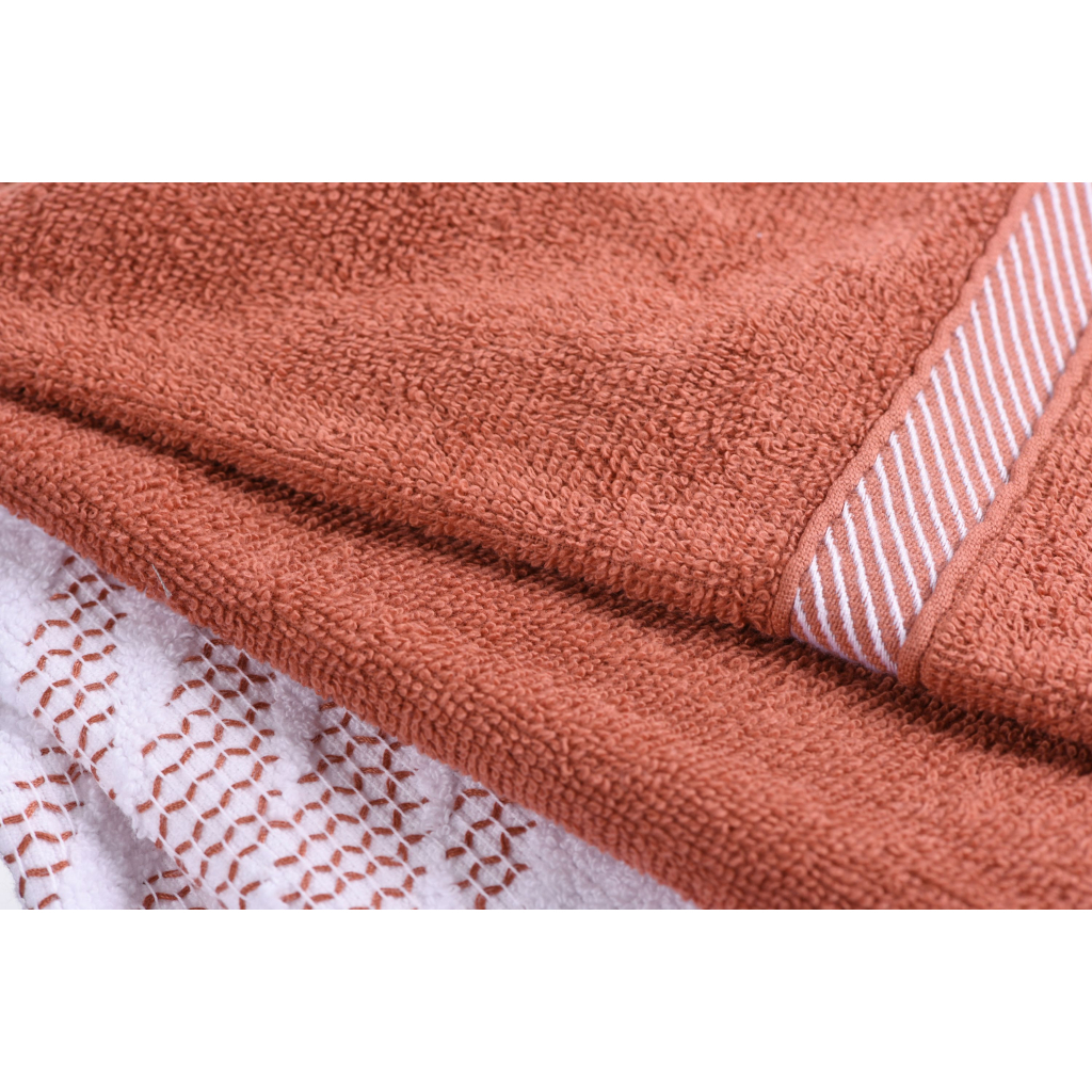 Рушник Ardesto набір кухонних SuperSoft махрові теракота, 2х40х60 см, 100% бавовна (ART4060NT) - зображення 4