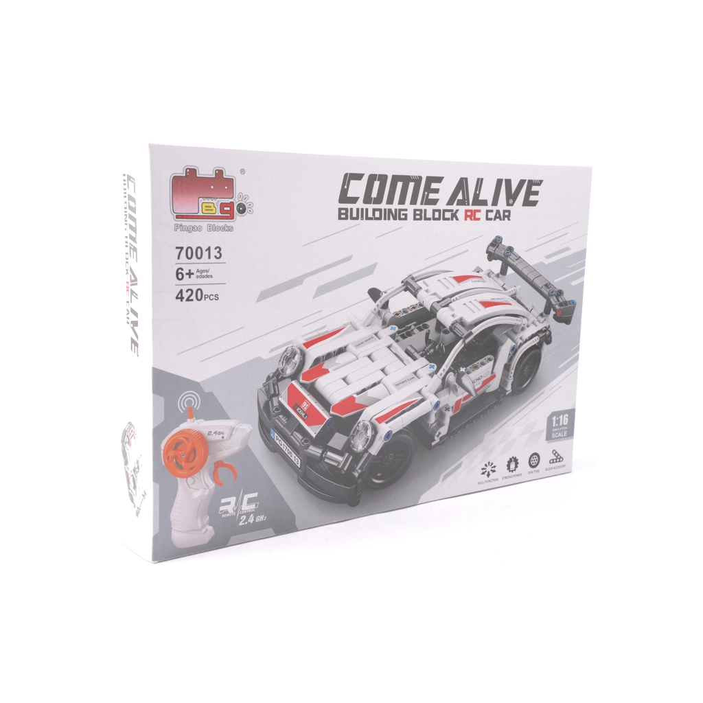 Конструктор Come Alive Машинка на радіокеруванні Building Block RC Car біла 420 деталей (3858894676132) - зображення 2
