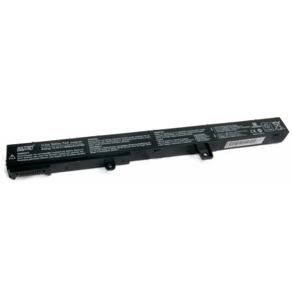 Акумулятор до ноутбука Extradigital Asus X551CA -4, 14.4V, 2600mAh (BNA4005) - зображення 3