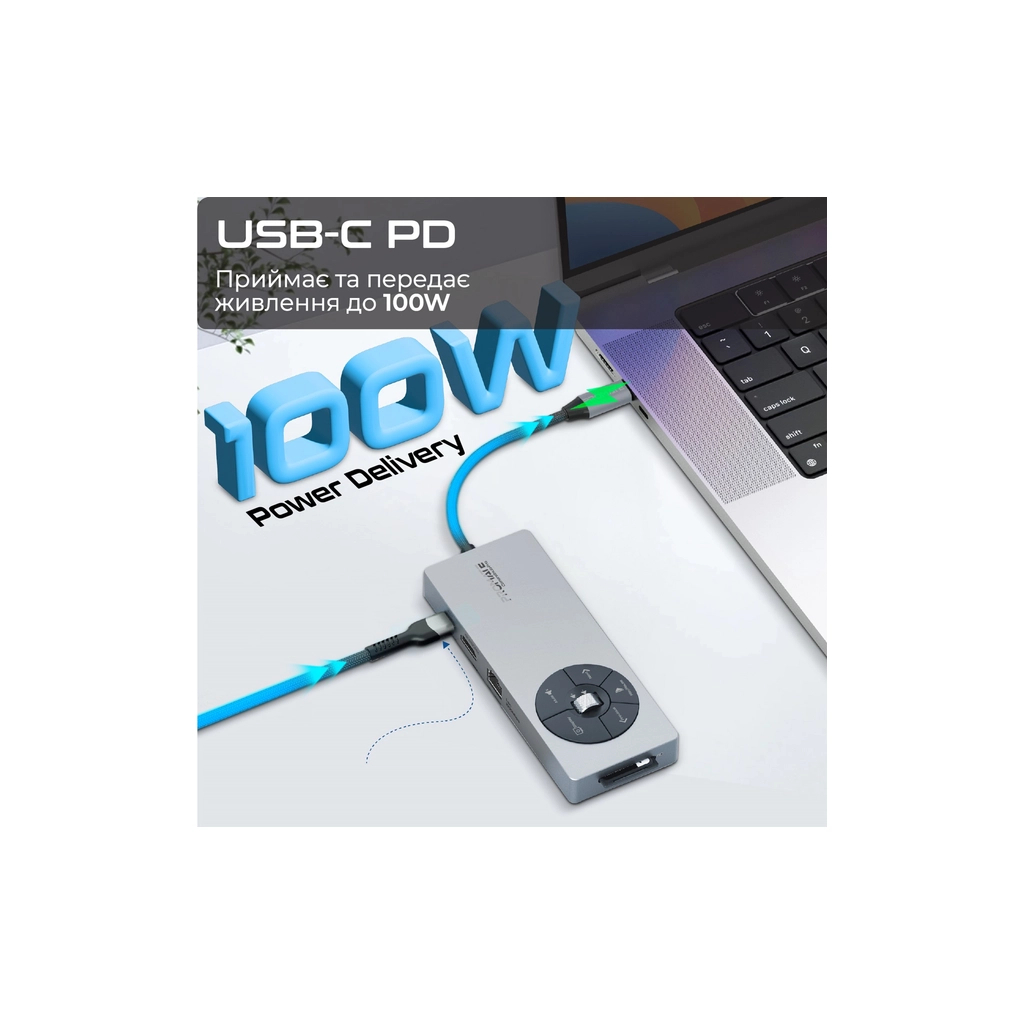 Концентратор Promate USB-C 14-in-1 Promate comandhub-pro (comandhub-pro) - изображение 2