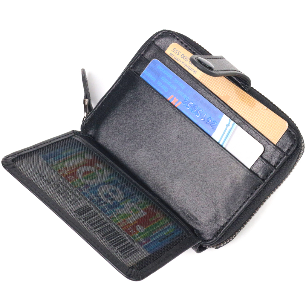 Портмоне Canpellini З натуральної шкіри Чорне (21492) - зображення 6