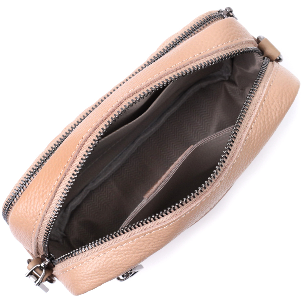 Сумка Vintage З натуральної шкіри Бежева (22637) - зображення 9