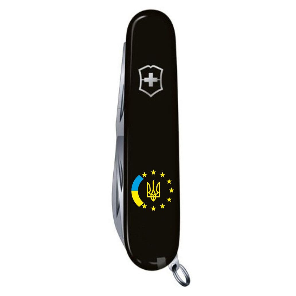 Ніж Victorinox Climber Ukraine Black "Україна ЄС" (1.3703.3_T1130u) - зображення 5