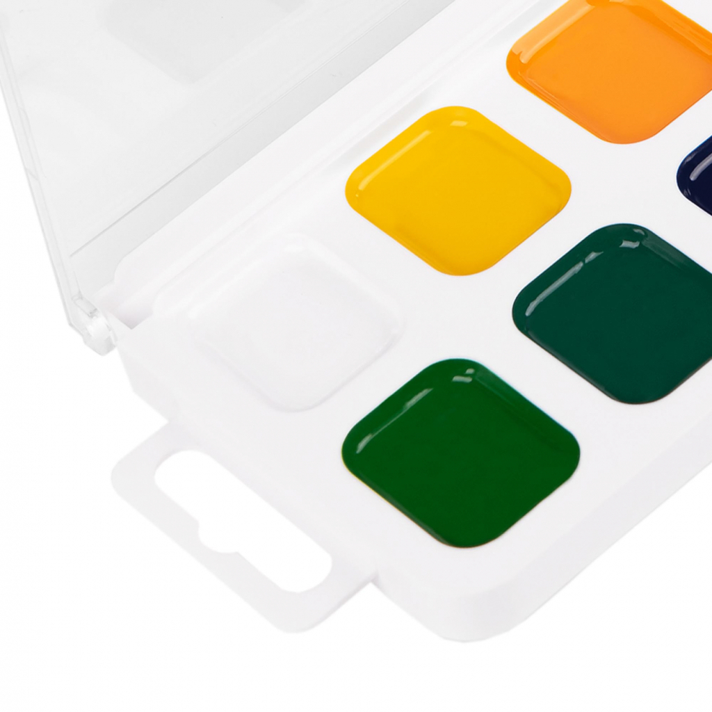 Акварельні фарби Yes Pusheen 12 кольорів медові б/п (110275) - picture 3