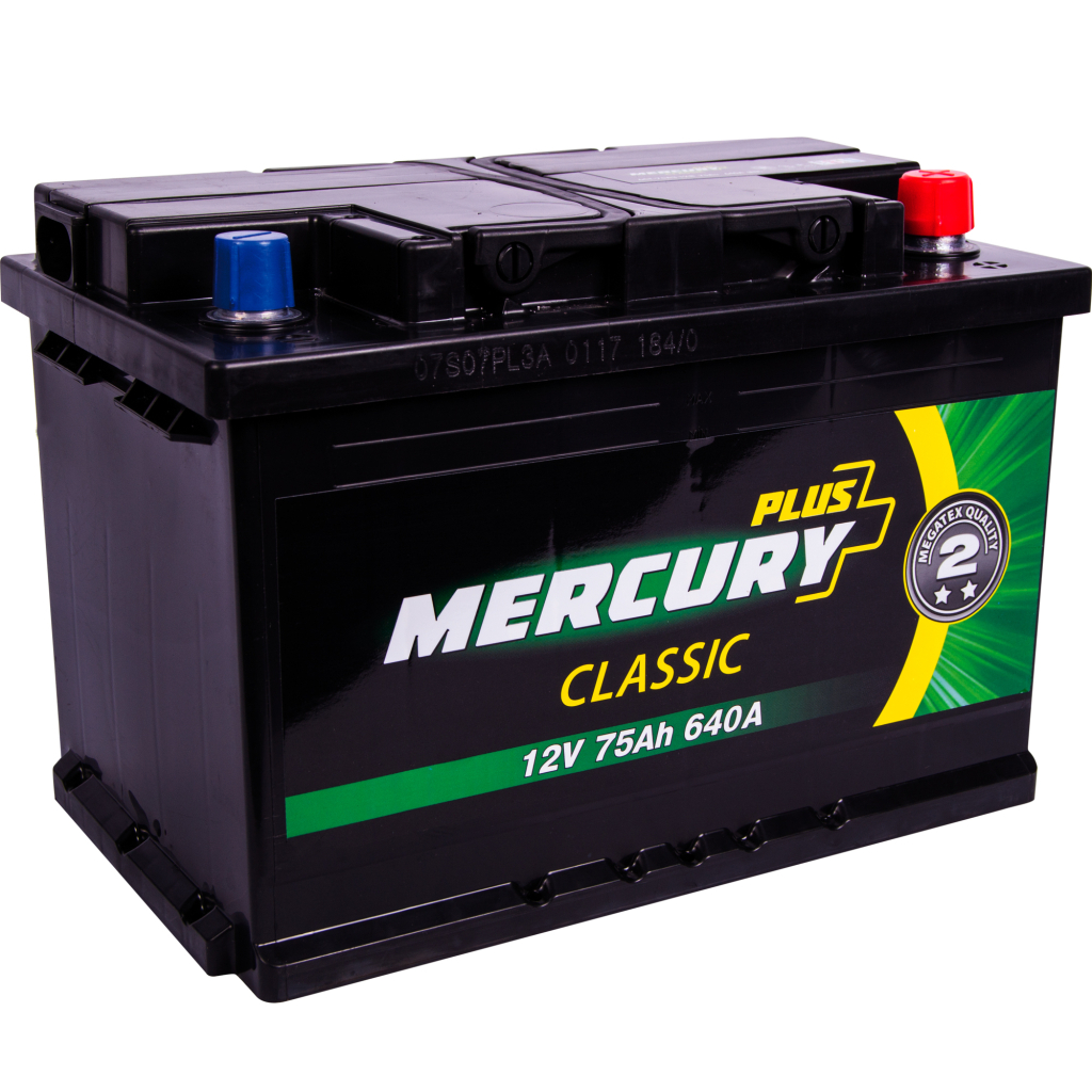 Акумулятор автомобільний MERCURY battery CLASSIC Plus 75Ah (P47296) - зображення 1
