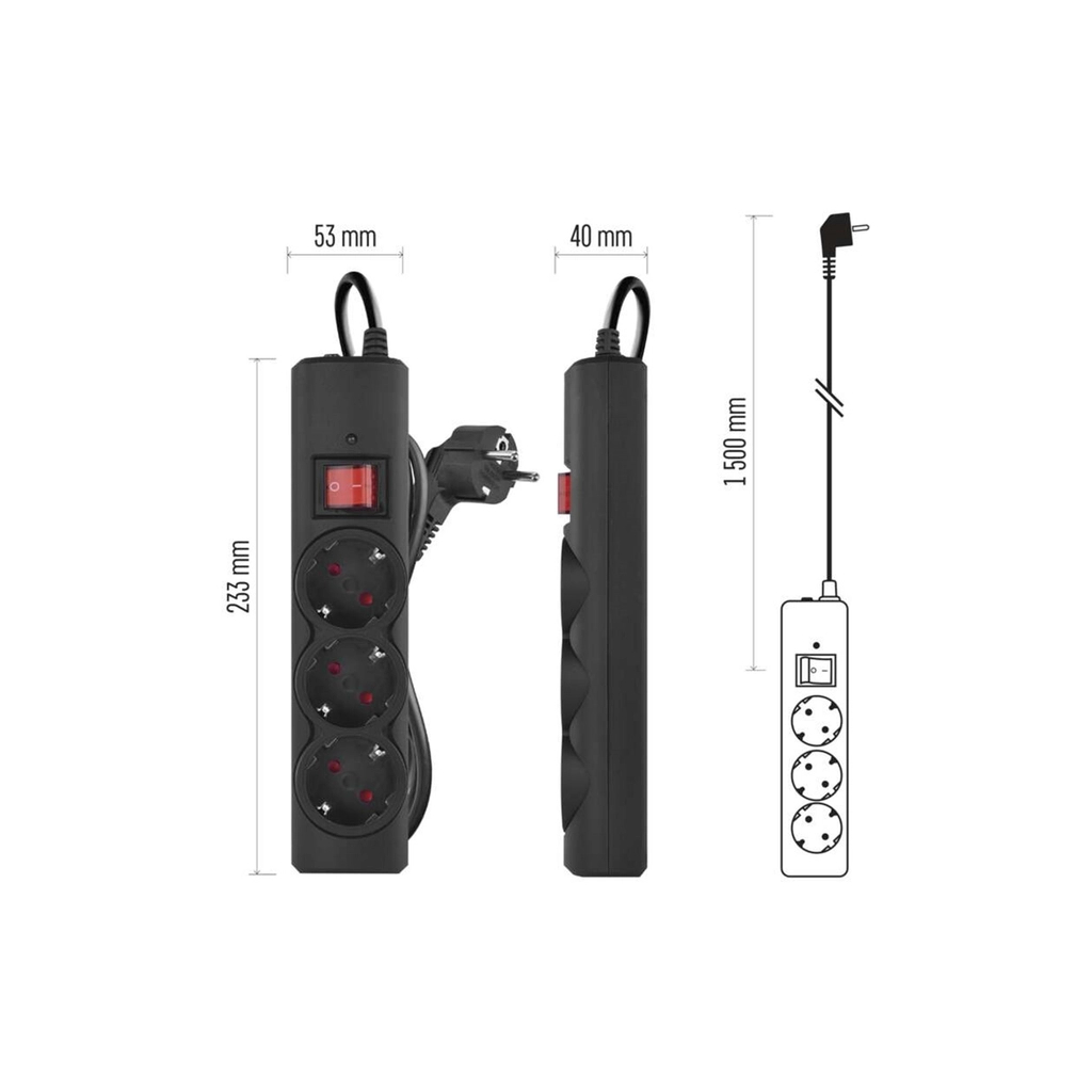 Мережевий подовжувач EMOS P54214 - зображення 12