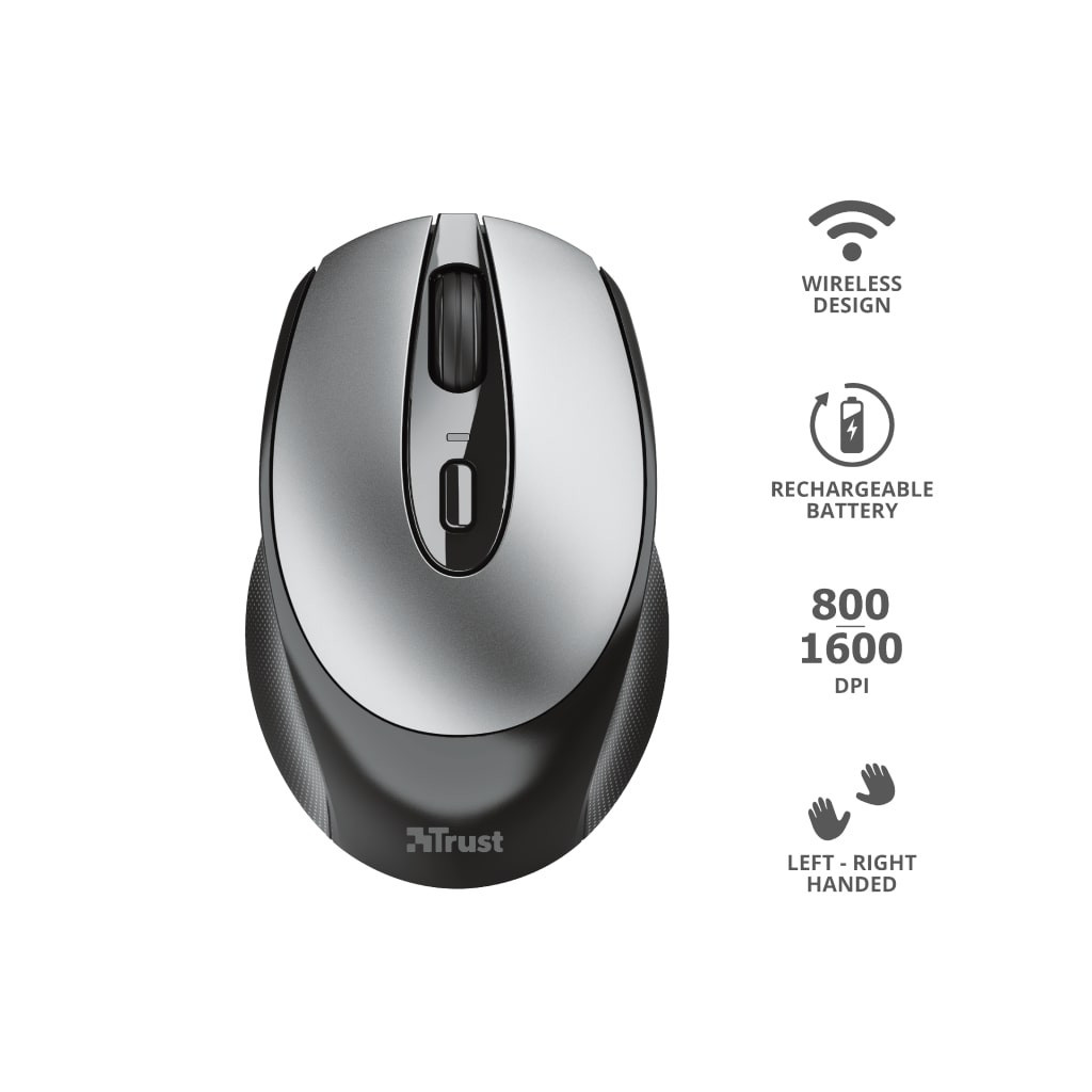 Мишка Trust Zaya Rechargeable Wireless Black (23809) - зображення 11