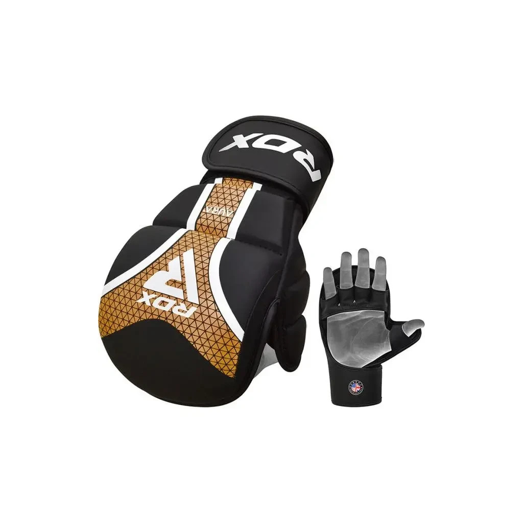 Рукавички для MMA RDX Shooter Aura Plus T-17 Black Golden L (GSR-T17BGL-L+) - зображення 4