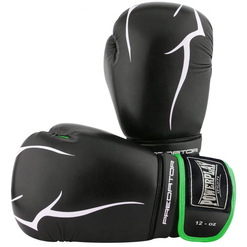 Боксерські рукавички PowerPlay 3018 14oz Black/Green (PP_3018_14oz_Black/Green) - зображення 6