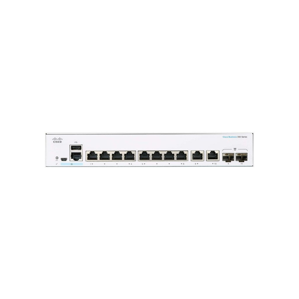 Комутатор мережевий Cisco CBS350-8FP-2G-EU - зображення 1