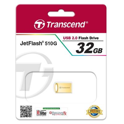 USB флеш накопичувач Transcend JetFlash 510, Gold Plating (TS32GJF510G) - зображення 4