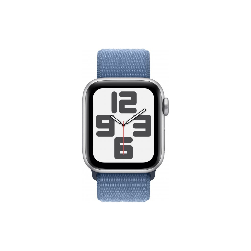 Смарт-годинник Apple Watch SE 2023 GPS 40mm Silver Aluminium Case with Winter Blue Sport Loop (MRE33QP/A) - зображення 2