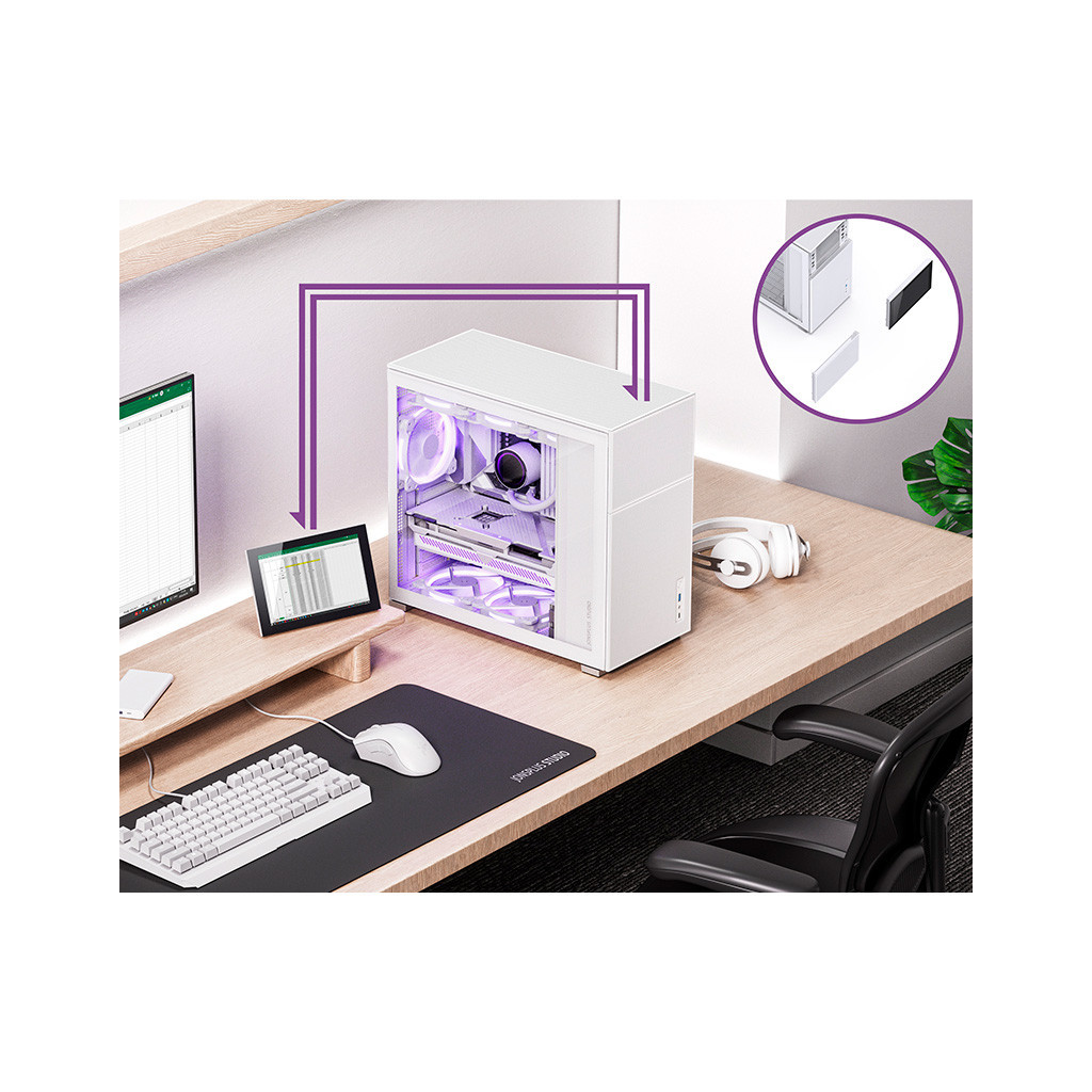 Корпус JONSBO D41 MESH SC White - зображення 11