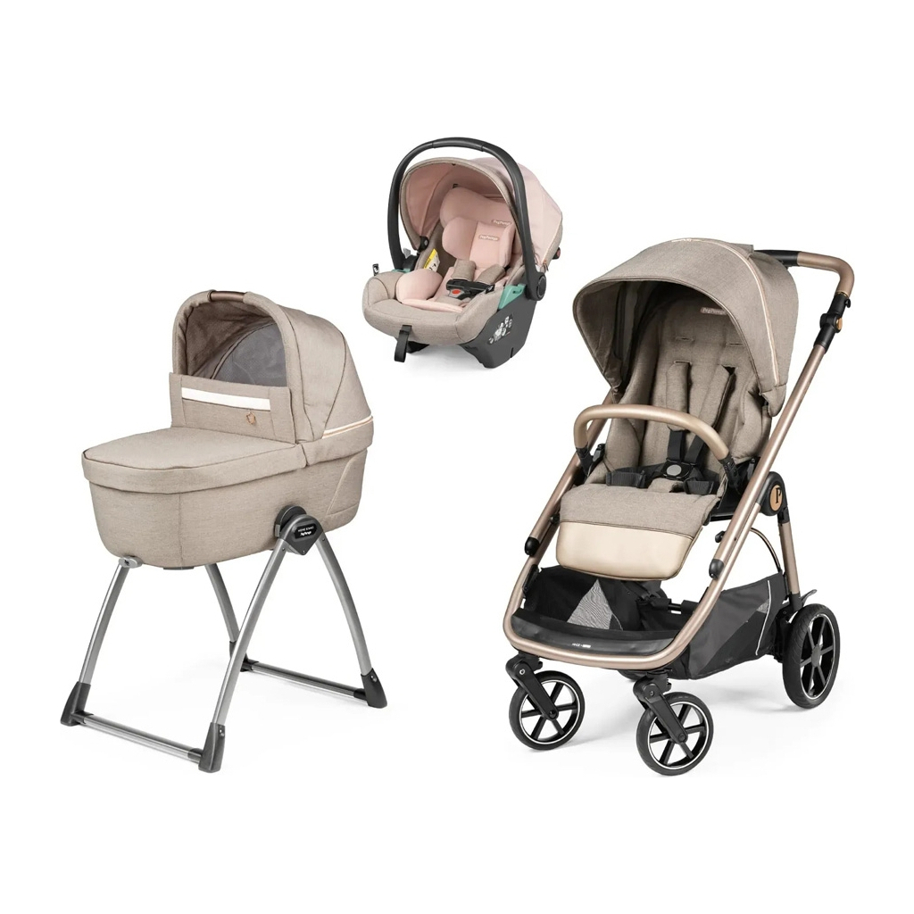 Коляска Peg-Perego 3в1 Veloce Belvedere Lounge з підставкою до люльки (Mon Amour) (PACK-VEL31LG000011) - зображення 1