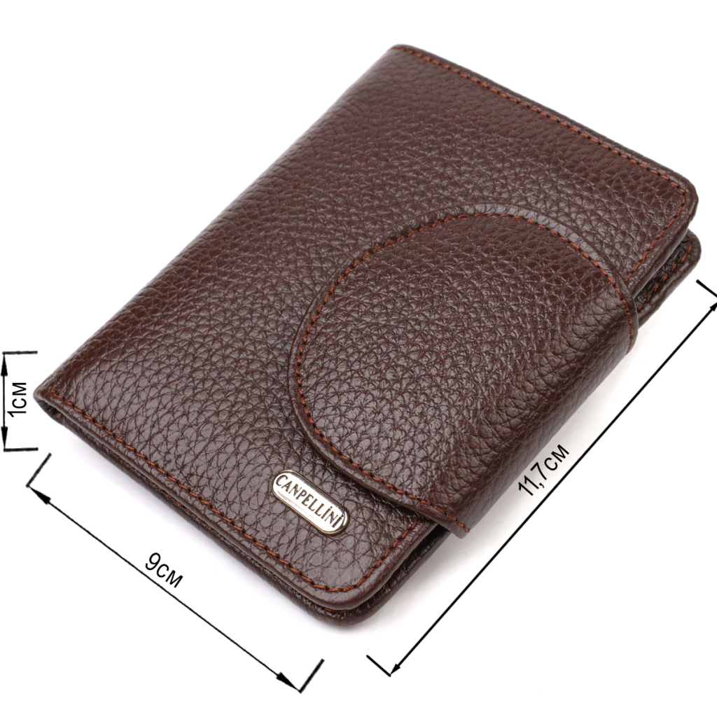 Портмоне Canpellini З натуральної шкіри Коричневе (21808) - зображення 3