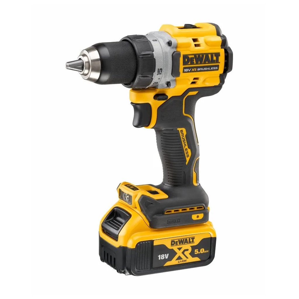 Шуруповерт DeWALT XR Li-Ion 18V 5Ah, 90 Нм, 0-650/0-2000 об/хв (DCD800P2T) - зображення 2