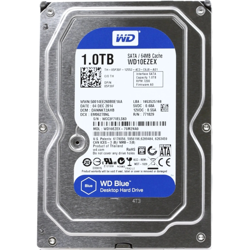 Жорсткий диск 3.5" 1TB WD (WD10EZEX) - зображення 1
