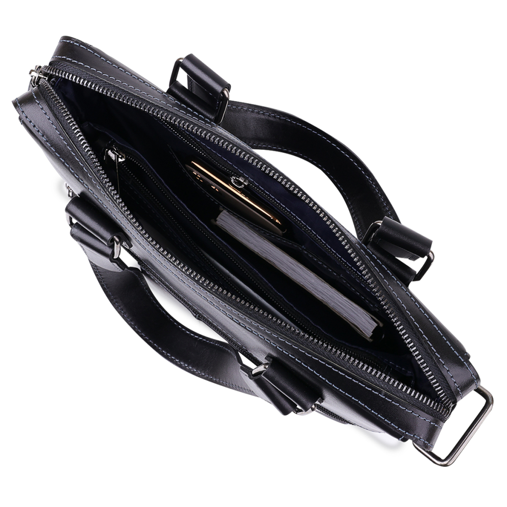 Сумка Shvigel Шкіряна Чорна (11287) - зображення 8